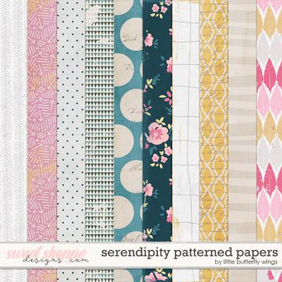 Serendipity patterned papers by Little Butterfly Wings