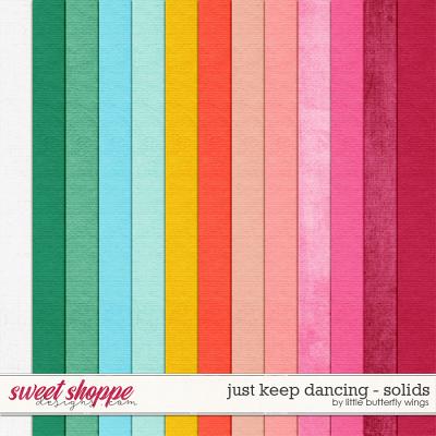 Just Keep Dancing solid papers by Little Butterfly Wings