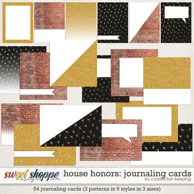 House Honors Extra Journal Card by Connection Keeping