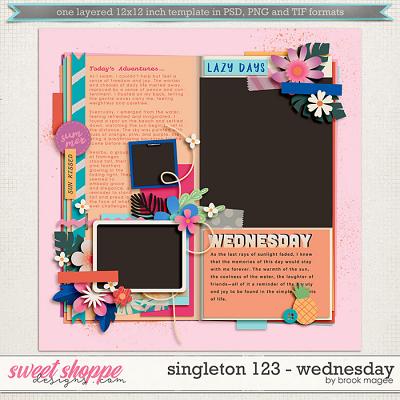 Brook's Templates - Singleton 123 - Wednesday by Brook Magee  