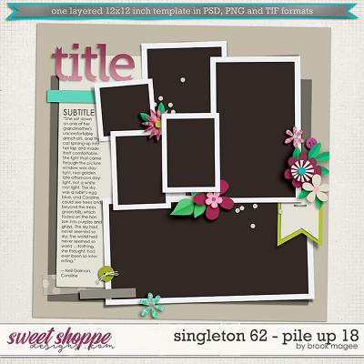 Brook's Templates - Singleton 62 - Pile Up 18 by Brook Magee