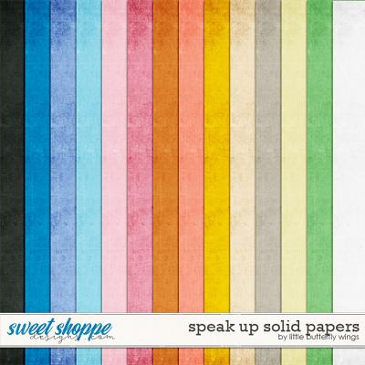 Speak up! Solid Papers by Little Butterfly Wings