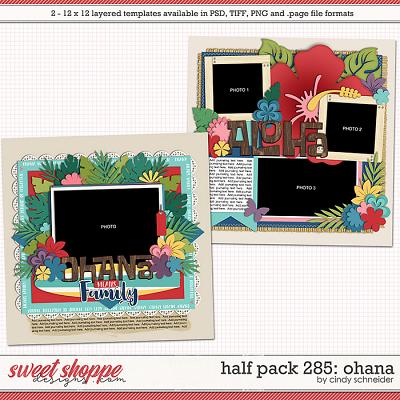 Cindy's Layered Templates - Half Pack 285: Ohana by Cindy Schneider