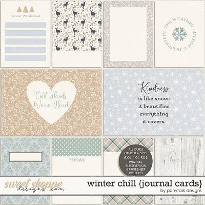 Winter Chill Journal Cards by Ponytails