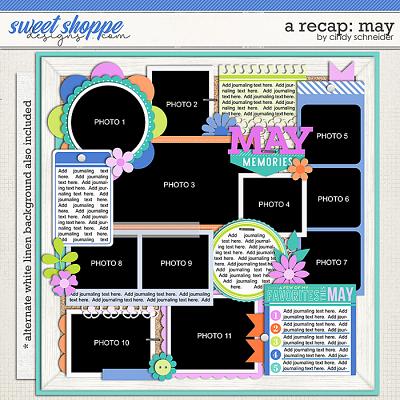 Cindy's Layered Templates - A Recap: May by Cindy Schneider