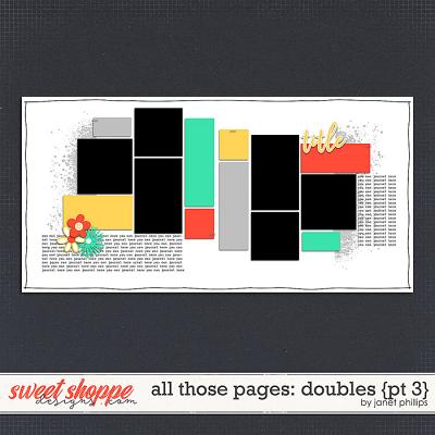 ALL THOSE PAGES: DOUBLES {part3} by Janet Phillips