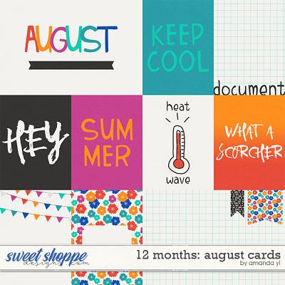 12 Months: August Cards by Amanda Yi