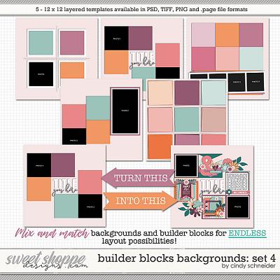 Cindy's Layered Templates - Builder Blocks Backgrounds: Set 4 by Cindy Schneider