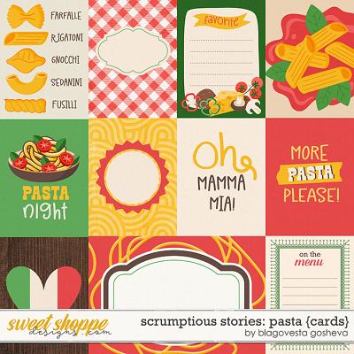 Scrumptious Stories: Pasta {cards} by Blagovesta Gosheva