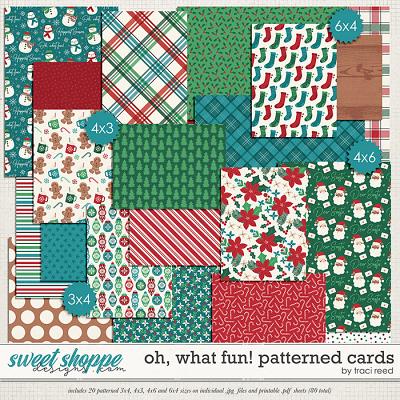 Oh, What Fun! Patterned Cards by Traci Reed