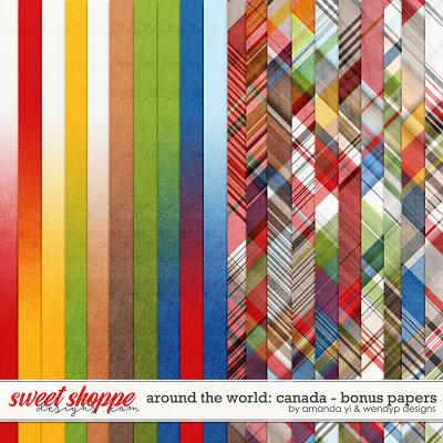 Around the world: Canada - Bonus Papers by Amanda Yi & WendyP Designs