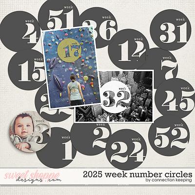 2025 Week Number Circles by Connection Keeping