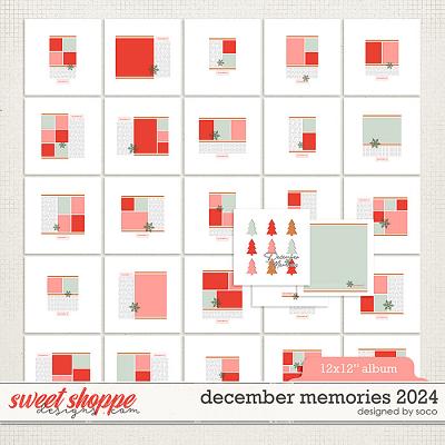 December Memories 2024: 12x12 Template Album | Designed by Soco