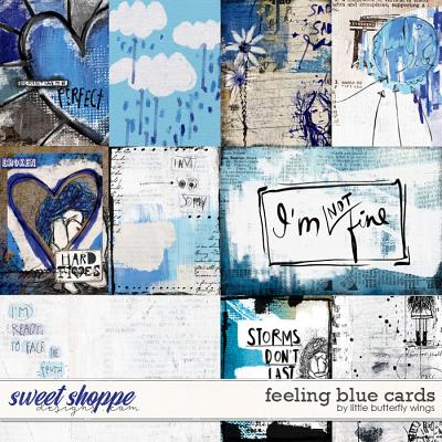 Feeling blue cards by Little Butterfly Wings