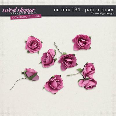 CU Mix 134 - Paper roses by WendyP Designs