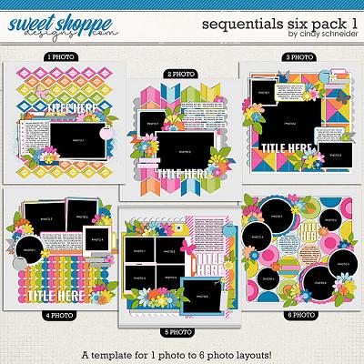 Cindy's Layered Templates - Sequentials Six Pack 1 by Cindy Schneider