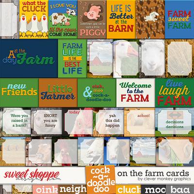 On the Farm Cards by Clever Monkey Graphics 