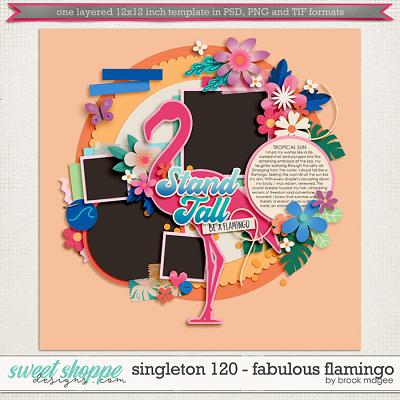 Brook's Templates - Singleton 120 - Fabulous Flamingo by Brook Magee