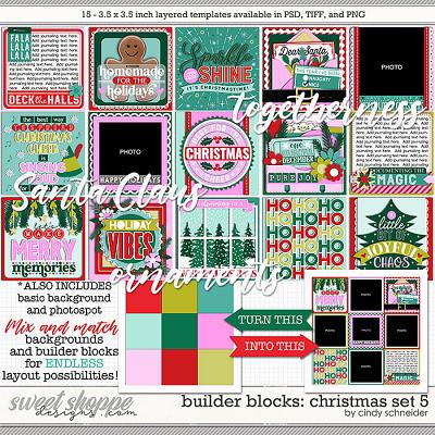 Cindy's Layered Templates - Builder Blocks: Christmas Set 5 by Cindy Schneider