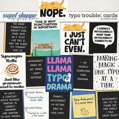Typo Trouble: Cards by Erica Zane