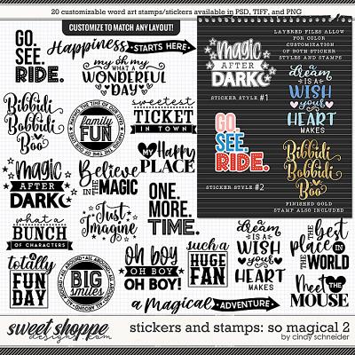 Cindy's Layered Stamps and Stickers: So Magical 2 by Cindy Schneider