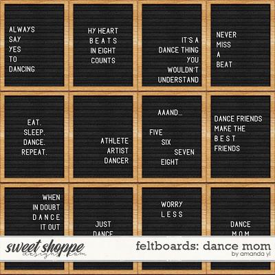 Feltboards: dance mom by Amanda Yi