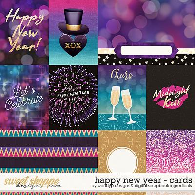 Happy new year - cards by Digital Scrapbook Ingredients & WendyP Designs