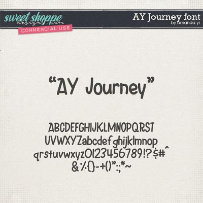 CU AY Journey font by Amanda Yi