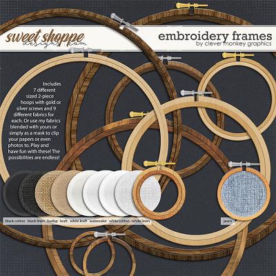 Embroidery Frames by Clever Monkey Graphics