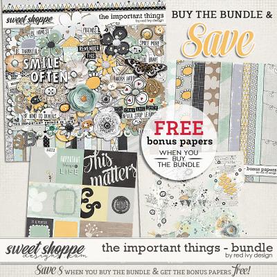The Important Things - Bundle by Red Ivy Design