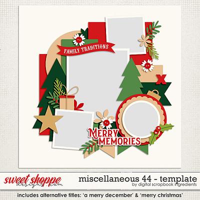 Miscellaneous 44 Template by Digital Scrapbook Ingredients