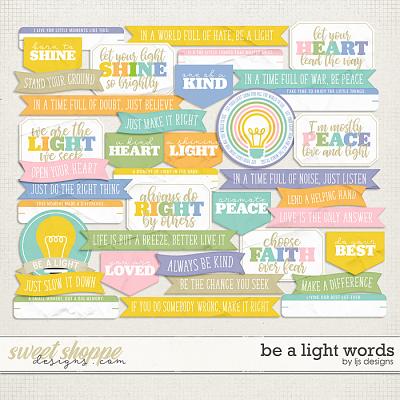 Be A Light Words by LJS Designs