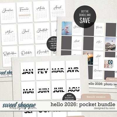 Hello 2026: Pocket Bundle (French) | Designed by Soco