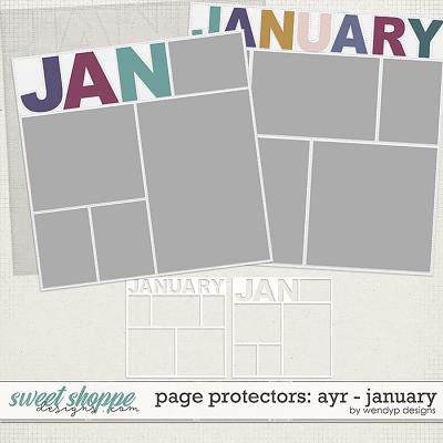 page protectors - all year round: January by WendyP Designs