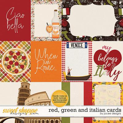 Red, Green and Italian Cards by JoCee Designs