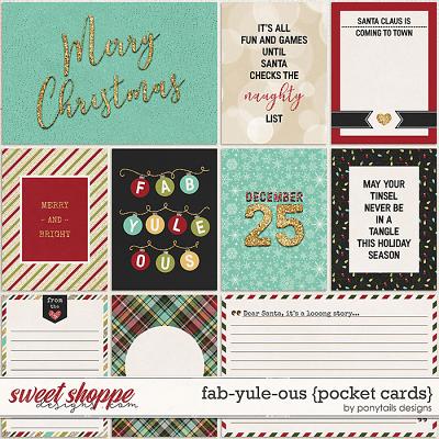 Fab-yule-ous Pocket Cards by Ponytails