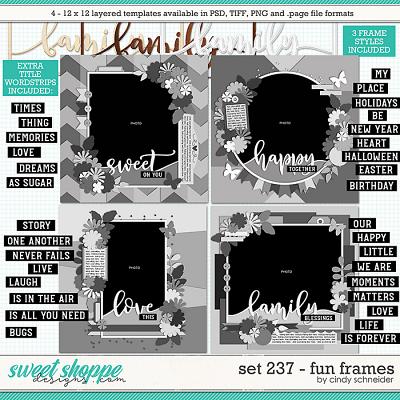 Cindy's Layered Templates - Set 237: Fun Frames by Cindy Schneider
