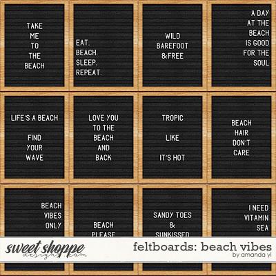 Feltboards: beach vibes by Amanda Yi