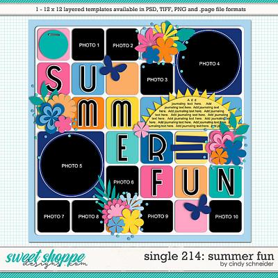 Cindy's Layered Templates - Single 214: Summer Fun by Cindy Schneider