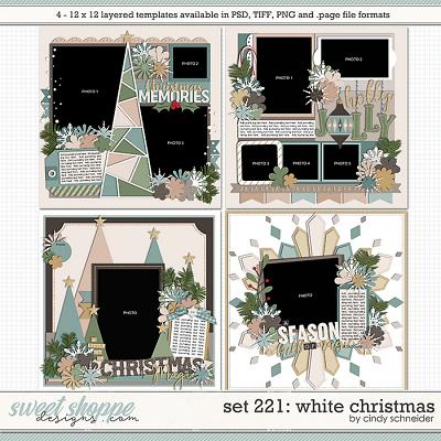 Cindy's Layered Templates - Set 221: White Christmas by Cindy Schneider