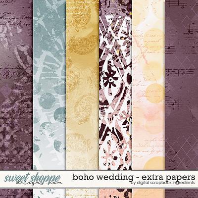 Boho Wedding | Extra Papers by Digital Scrapbook Ingredients