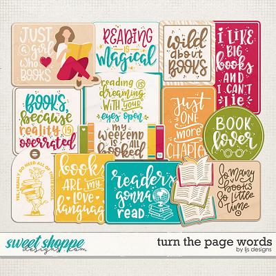 Turn The Page Words by LJS Designs