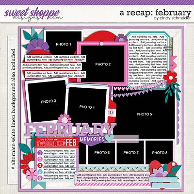 Cindy's Layered Templates - A Recap: February by Cindy Schneider
