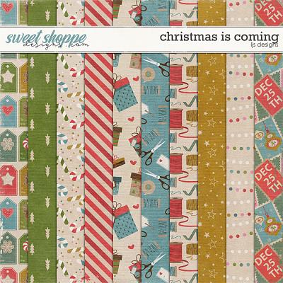Christmas Is Coming Papers by LJS Designs