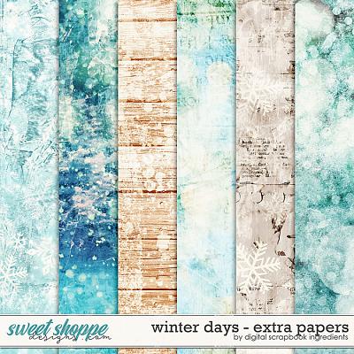 Winter Days | Extra Papers by Digital Scrapbook Ingredients