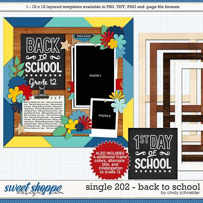 Cindy's Layered Templates - Single 202: Back to School by Cindy Schneider