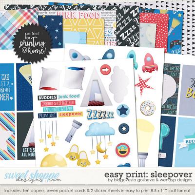 Easy Print: Sleepover by Blagovesta Gosheva & WendyP Designs