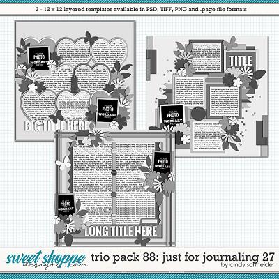 Cindy's Layered Templates - Trio Pack 88: Just for Journaling 27 by Cindy Schneider