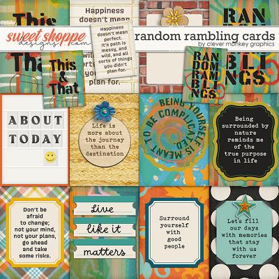 Random Ramblings Cards by Clever Monkey Graphics Random Ramblings Cards by Clever Monkey Graphics