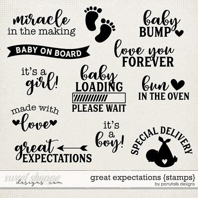 Great Expectations Stamps by Ponytails